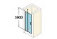 door sliding huppe aura elegance , 900 x 900 mm, glass silver mat , transparent- sanitbuy.pl
