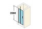 door sliding huppe aura elegance , 900 x 900 mm, glass silver mat , transparent- sanitbuy.pl
