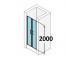 door sliding huppe aura elegance , 900 x 900 mm, glass silver mat , transparent- sanitbuy.pl