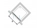 door sliding huppe aura elegance , 900 x 900 mm, glass silver mat , transparent- sanitbuy.pl