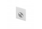 Flushing plate TECEloop for urinal with insert zaworową, glass white, Flush button brushed steel