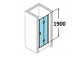door shower huppe design 501 - folding, w. 800 mm, glass with coatinganti-plaque- sanitbuy.pl