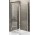 Door shower swivel Novellini Kuadra G 76-82 cm, profil chrome, glass transparent