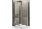 Shower enclosure Novellini Kuadra F 81-84 cm, profil chrome, glass transparent