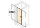 Door shower huppe design 501 - swing, w. 1000mm, with coatinganti-plaque- sanitbuy.pl