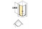 Door shower huppe design 501 - swing, w. 1000mm, glass with coatinganti-plaque - sanitbuy.pl