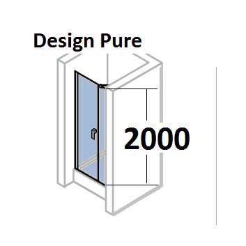 Door shower huppe design 501 - folding, w. 800 mm- sanitbuy.pl