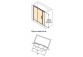Door shower huppe design 501 - folding, w. 800 mm- sanitbuy.pl