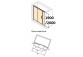 Door shower huppe design 501 - folding, w. 800 mm- sanitbuy.pl