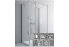 Door for panel Radaway Fuenta New KDJ+S 80 cm, chrome, transparent glass EasyClean, 384021-01-01R