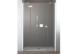 Door for recess installation z dwiema ściankami stałymi Essenza New DWJS 110 cm, LEWE, chrome, transparent glass EasyClean