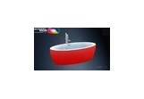 Bathtub MARCOONI VSA-38 R 180x95 cm, freestanding, czerwona