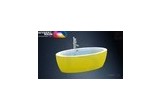 Bathtub MARCOONI VSA-38Y 180x95 cm, freestanding, żółta