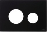 Obudowa glass TECEloop do kompletowania z przyciskami - black