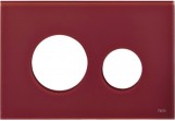 Obudowa glass TECEloop do kompletowania z przyciskami - rubinowa czerwień