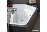 Bathtub acrylic Duravit Paiova 177x130 cm corner left