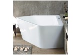 Bathtub acrylic Duravit Paiova 177x130 cm corner left with integrated cover