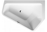 Bathtub acrylic Duravit Paiova 177x130 cm corner right For built-in, z dwoma różnymi ukośnymi oparciami