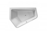 Bathtub acrylic Duravit Paiova 190x140 cm corner left