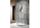 Quadrant shower enclosure wallmounted Radaway Almatea P 100x90cm, transparent glass