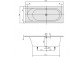 Bathtub rectangular villeroy&boch, loop&friends square, 1800x800 mm, biały alpin, rectangular Forma wewnetrzna- sanitbuy.pl