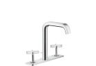 3-hole washbasin faucet Axor Citterio E standing, dł. wylewki 165 mm, chrome, with tile, DN15