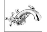 Washbasin faucet Eurorama Anais with waste, chrome/ gold