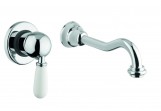 Wall mounted washbasin faucet Gaboli Luigi Imperial, chrome