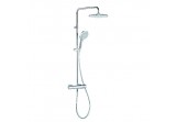Shower set Kludi Freshline Dual Shower System with thermostat, overhead shower 25 cm, chrome