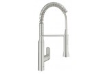 Kitchen faucet GROHE K7 1/2", standing, wys. 539 mm, supersteel, with pull-out spray
