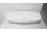 Countertop washbasin Marmorin Isar II, 80x36 cm white