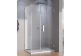 Door 1 hinged with wall SanSwiss PUR PU31 right, chrome, szer. do 1600 mm, wys. do 2300 mm (MAX), transparent
