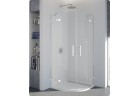 Quadrant shower enclosure two-piece SanSwiss PUR PU4 radius 500 mm, wys. 2000 mm, chrome, transparent