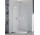 Quadrant shower enclosure two-piece SanSwiss PUR PU4 radius 550 mm, wys. 2000 mm, chrome, transparent
