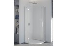 Quadrant shower enclosure jednoczęściowa SanSwiss PUR P3P left, radius 500 mm, szer. 750 - 1200 mm, wys. 2000 mm, chrome, transparent