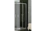 Cabin, door with wall SanSwiss TOP-LINE TED2 right, szer. 901 - 1200 mm, wys. do 1900 mm, silver mat, transparent