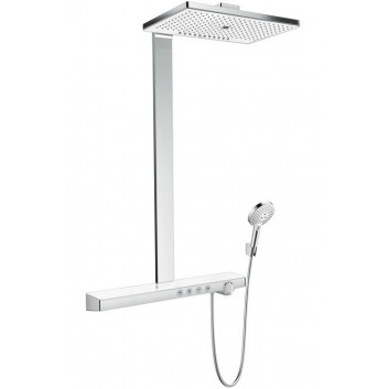 Zestaw prysznicowy Hansgrohe Rainmaker Select 460 3jet, zasięg 580 mm, biały/chrom- sanitbuy.pl