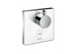 Mixer thermostatic Hansgrohe ShowerSelect Glass concealed, el. zewnętrzny, white/chrome, HighFlow, 1 odbiornik