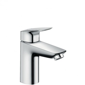 Bateria umywalkowa jednouchwytowa Hansgrohe Logis 100, chrom, metalowy komplet odpływowy- sanitbuy.pl