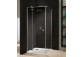 Door shower 90 cm with fixed Component ronal Pur light - right- sanitbuy.pl