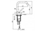PYTAJ O RABAT ! Washbasin faucet Zucchetti Isystick wall mounted, dł. 166 mm, concealed, el. zewnętrzny - black matt embossed