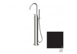 PYTAJ O RABAT ! Bath tap Zucchetti Isystick freestanding, wys. 905 - 945 mm, with shower, el. zewnętrzny - black matt embossed