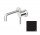 Washbasin faucet Zucchetti PAN wall mounted, 2-hole, spout 175 mm, black mat