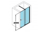 Door sliding Huppe Xtensa Pure 1101-1200 mm, right shiny silver profile, glass transparent Anti-Plaque