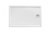 Shower tray rectangular Roca Granada Medio 100 x 80 x 7,5 cm, white, acrylic