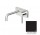 Washbasin faucet Zucchetti Pan wall mounted, concealed, black mat, dł. 175 mm 1-odbiornik