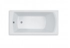 Bathtub rectangular Roca Linea white, acrylic, 140 x 70 cm, regulowane legs