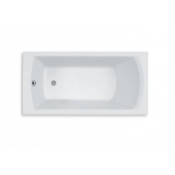 Bathtub rectangular Roca Genova white, acrylic, 180 x 80 cm, regulowane legs- sanitbuy.pl