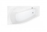 Corner bathtub asymmetric Roca Nicole left, white, acrylic, 150 x 90 cm, legs w zestawie- sanitbuy.pl