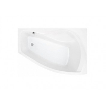 Corner bathtub asymmetric Roca Nicole left, white, acrylic, 160 x 80 cm, legs w zestawie- sanitbuy.pl